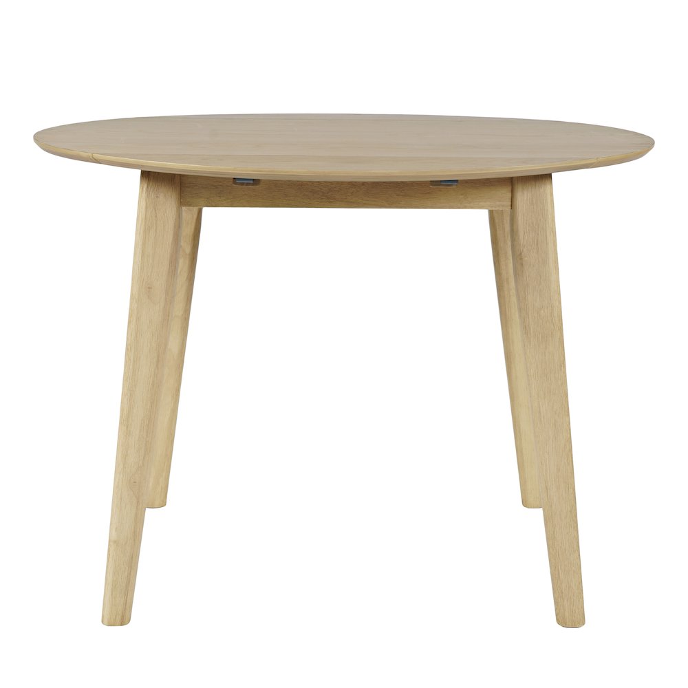 Percy 42" Contemporary Round Drop-Leaf Dining Table. Picture 1