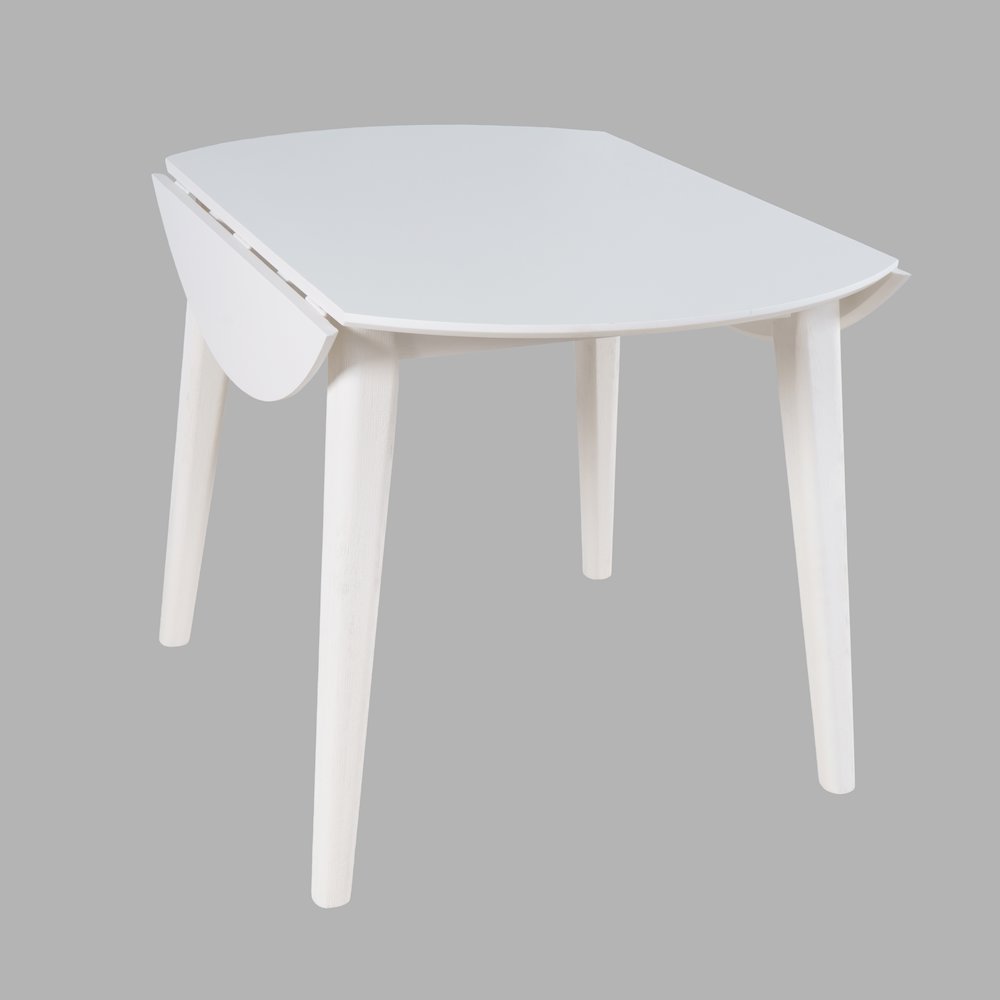 Percy 42" Contemporary Round Drop-Leaf Dining Table. Picture 4