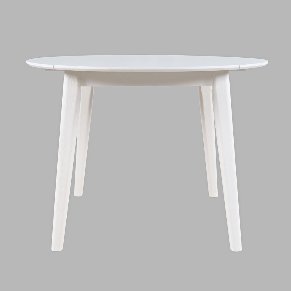 Percy 42" Contemporary Round Drop-Leaf Dining Table. Picture 1