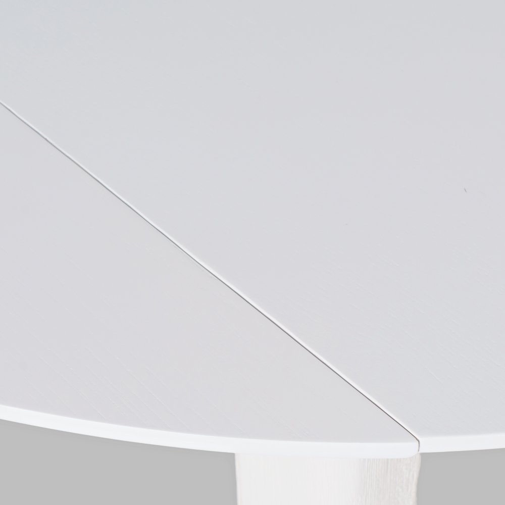 Percy 42" Contemporary Round Drop-Leaf Dining Table. Picture 3