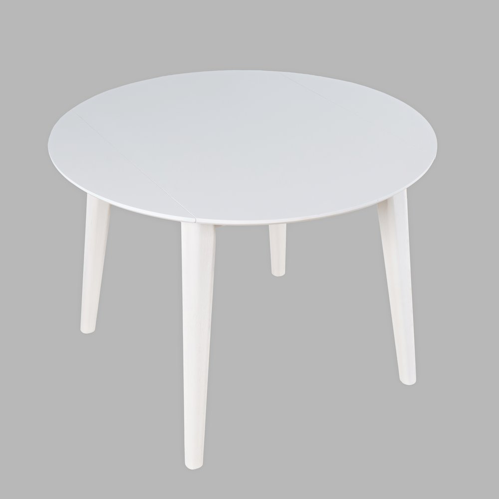 Percy 42" Contemporary Round Drop-Leaf Dining Table. Picture 2