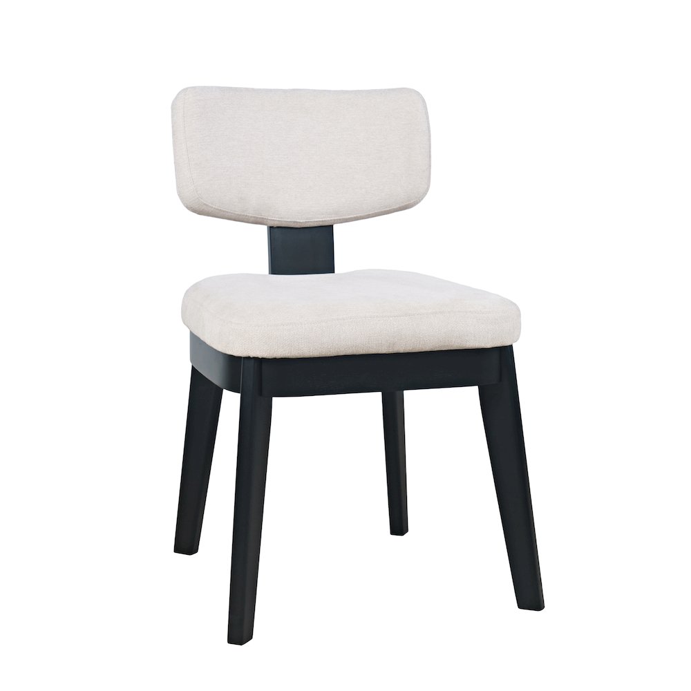 Tate Mid-Century Modern Split Back Upholstered Dining Chair (Set of 2). Picture 3