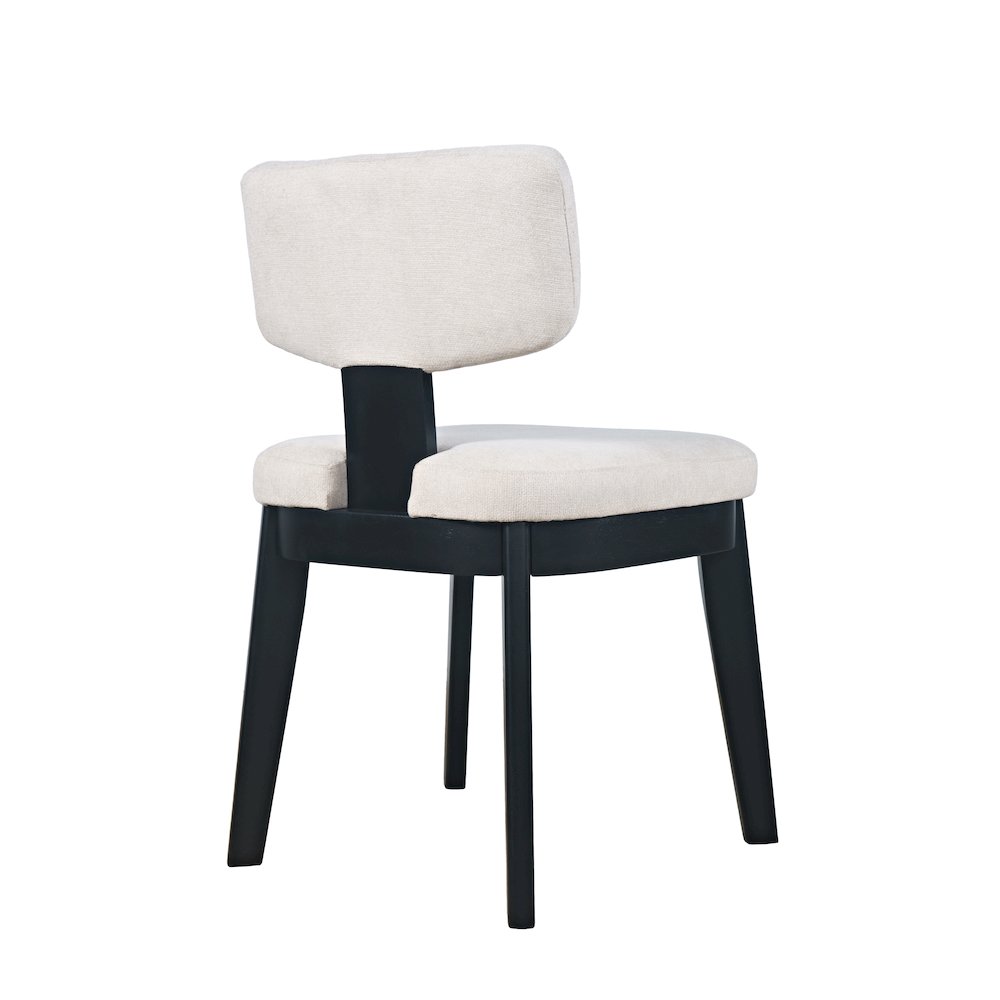 Tate Mid-Century Modern Split Back Upholstered Dining Chair (Set of 2). Picture 5