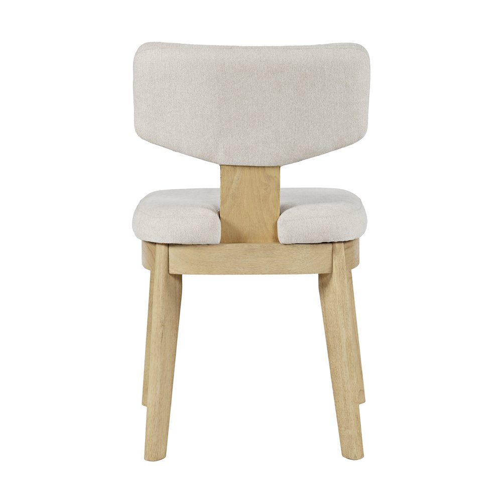 Tate Mid-Century Modern Split Back Upholstered Dining Chair (Set of 2). Picture 7