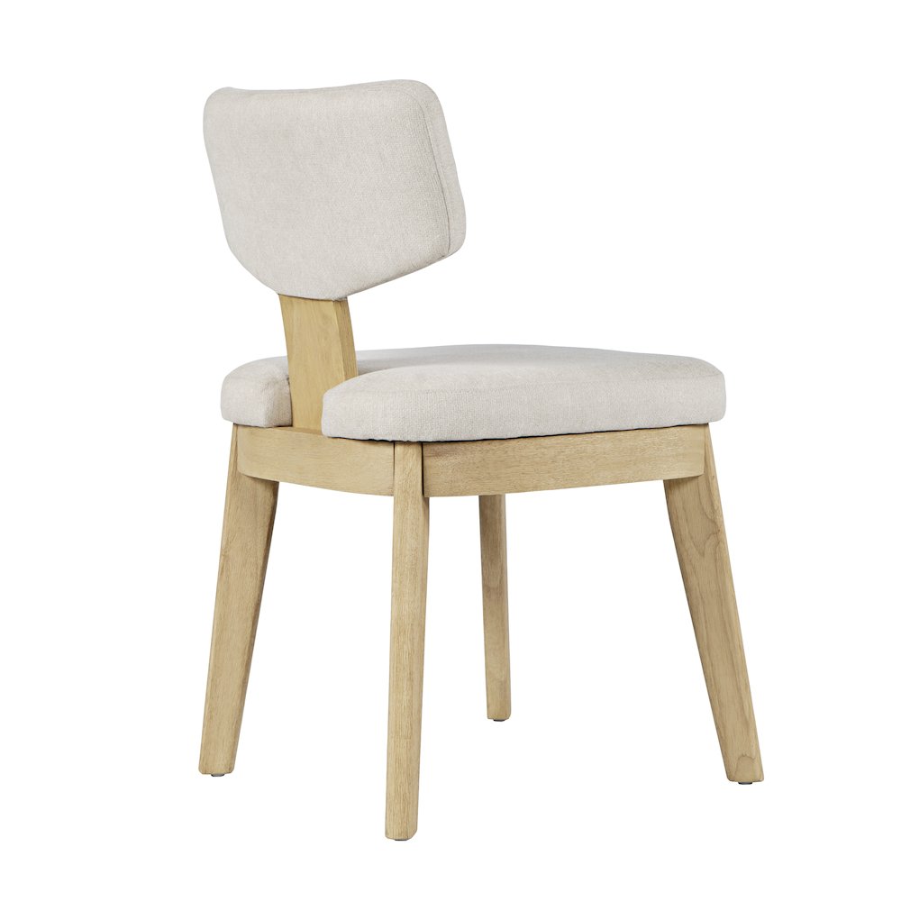 Tate Mid-Century Modern Split Back Upholstered Dining Chair (Set of 2). Picture 6