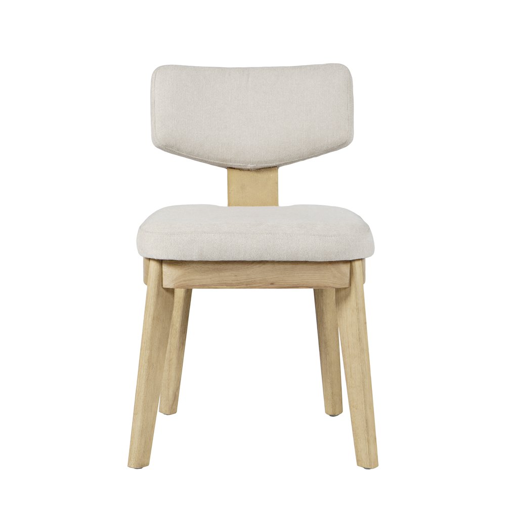 Tate Mid-Century Modern Split Back Upholstered Dining Chair (Set of 2). Picture 2