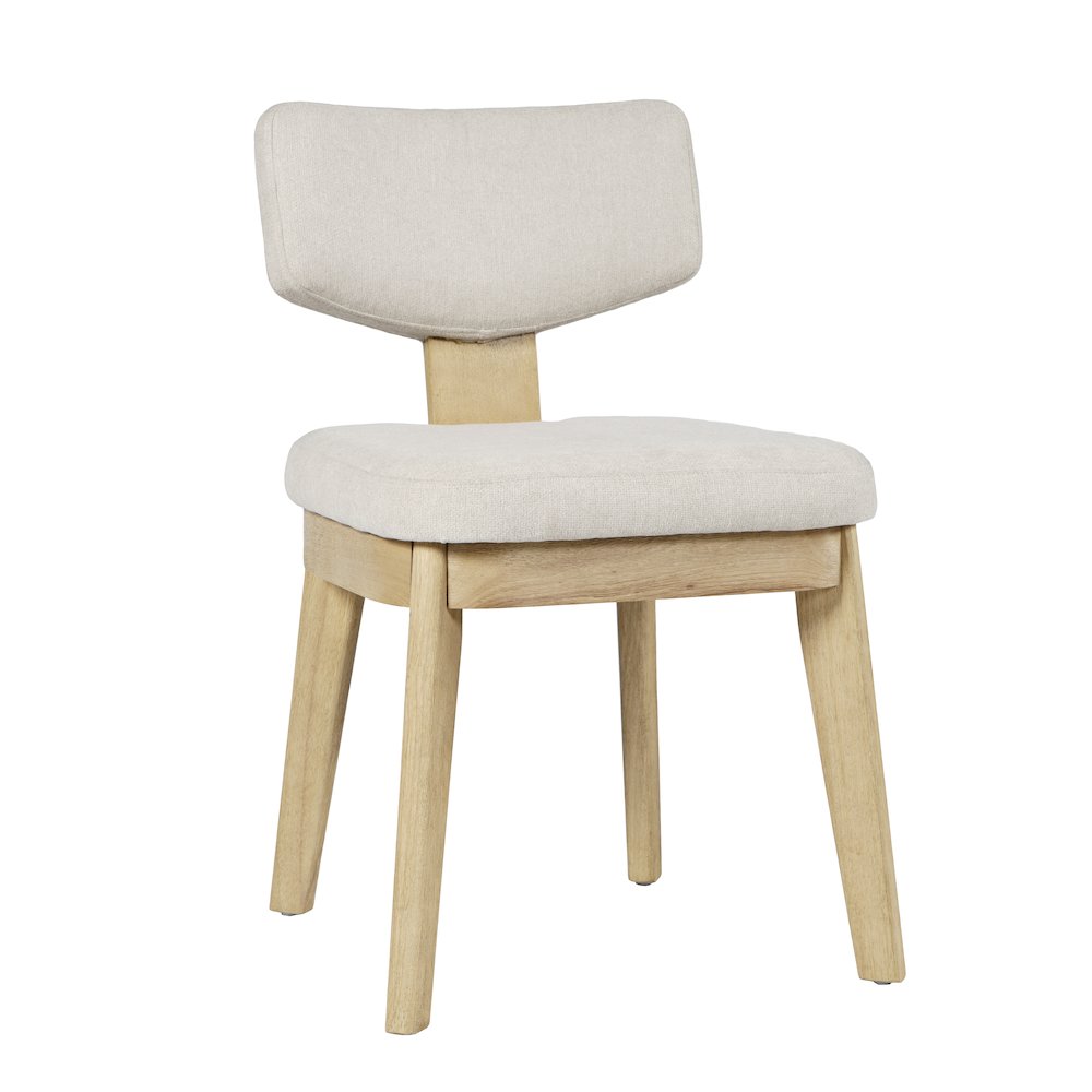 Tate Mid-Century Modern Split Back Upholstered Dining Chair (Set of 2). Picture 3