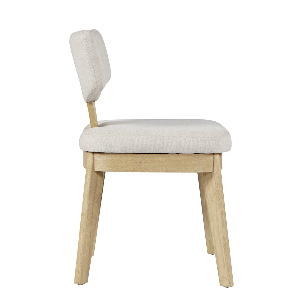 Tate Mid-Century Modern Split Back Upholstered Dining Chair (Set of 2). Picture 5