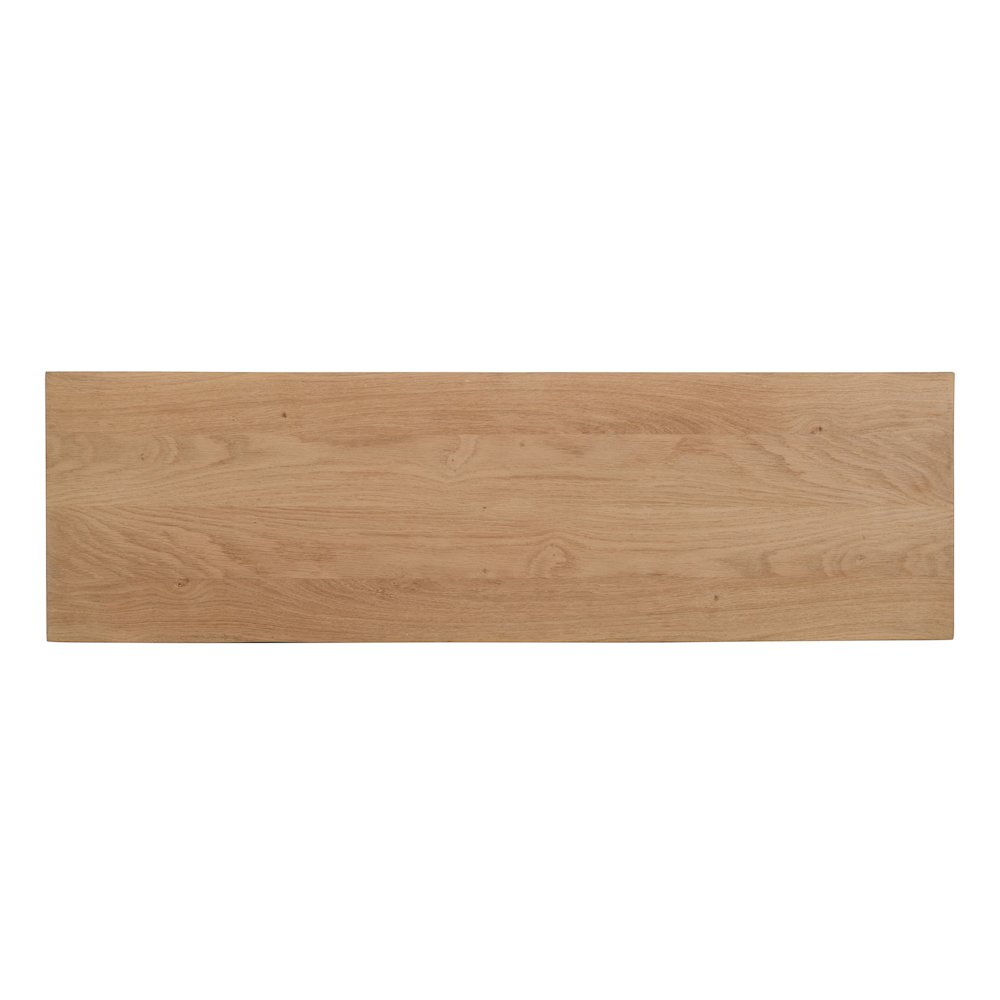 Archimedes 48" Arched Wood Modern Rustic Sofa Console Table. Picture 5