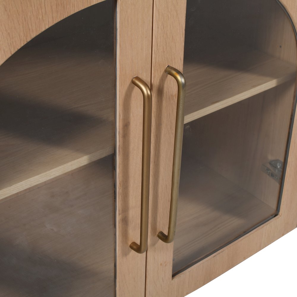 Archimedes 70" Curved Arch Four Door Sideboard Storage Cabinet. Picture 4