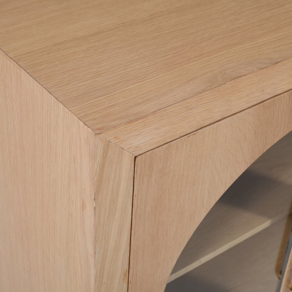 Archimedes 60" Curved Arch Four Door Sideboard Storage Cabinet. Picture 3
