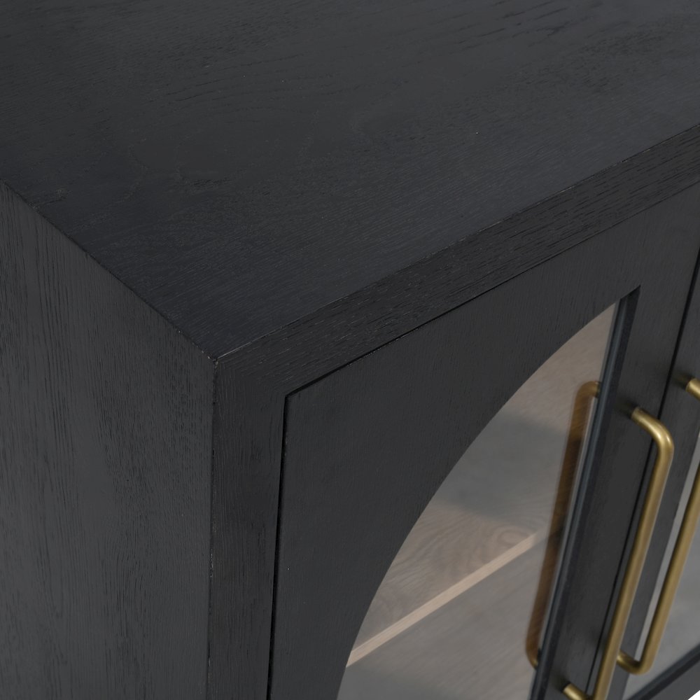 Archimedes 60" Curved Arch Four Door Sideboard Storage Cabinet. Picture 3