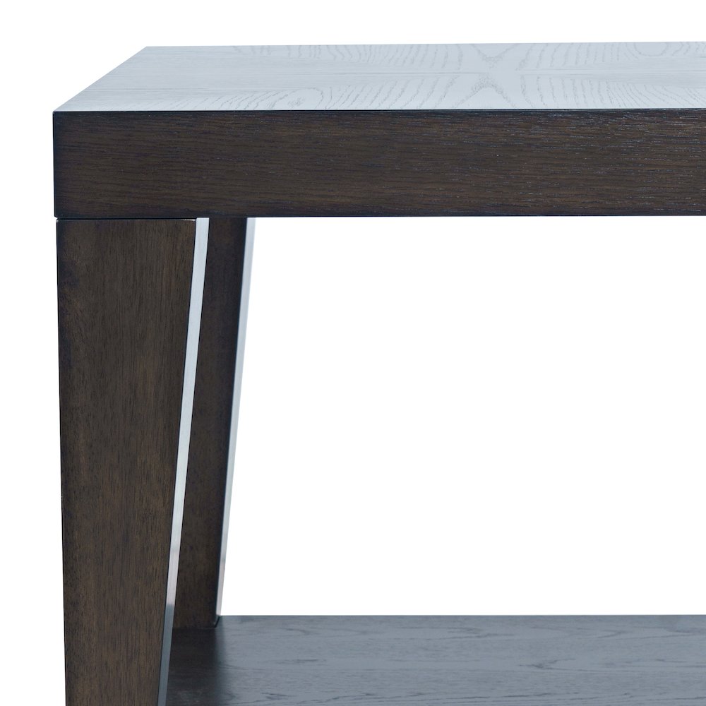 Laurel Creek Modern Contemporary 24" Square End Table with Open Shelf. Picture 4