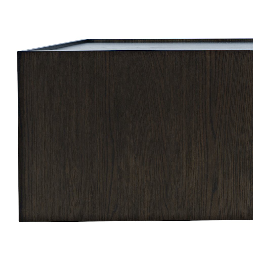 Laurel Creek Modern Contemporary 52" Block Coffee Table with Hidden Casters. Picture 3