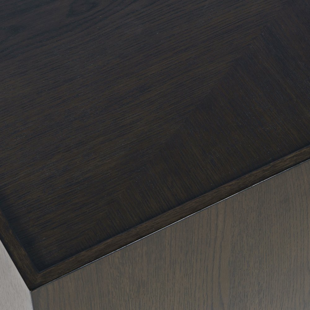 Laurel Creek Modern Contemporary 52" Block Coffee Table with Hidden Casters. Picture 4