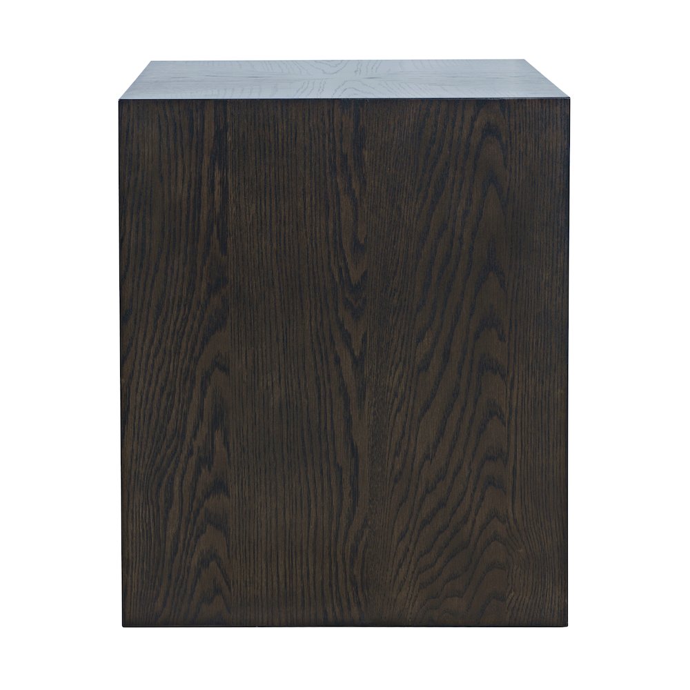 Laurel Creek Modern Contemporary Square Block Pedestal End Table. Picture 2