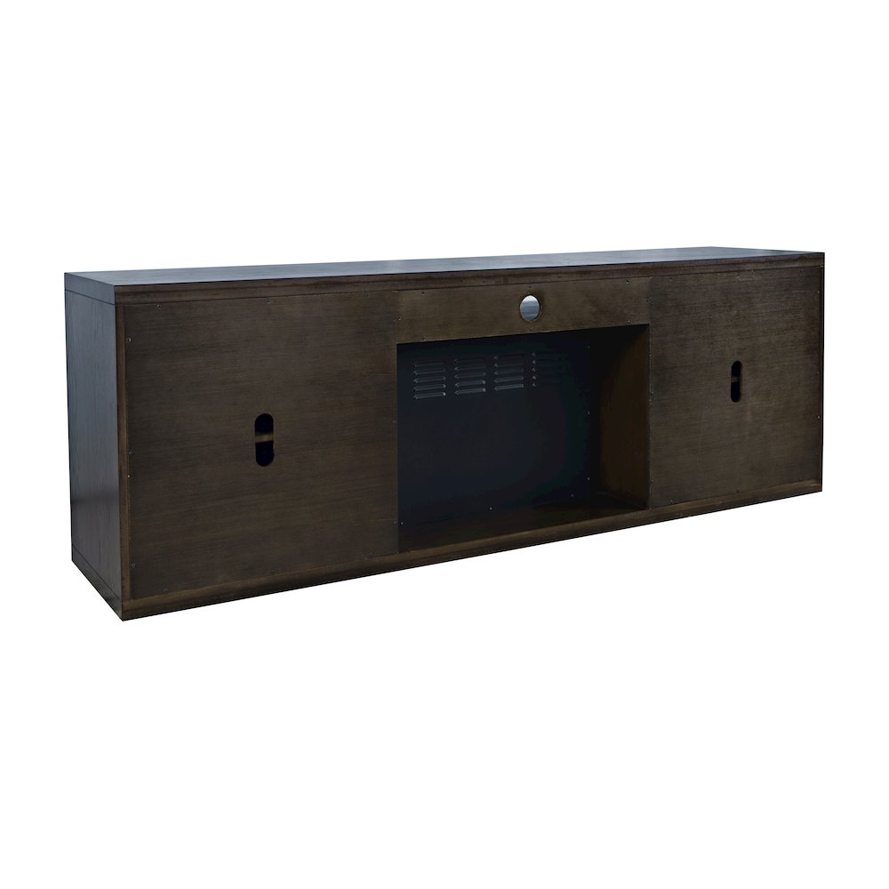 Laurel Creek Modern Contemporary 78" Electric LED Fireplace with Storage. Picture 8