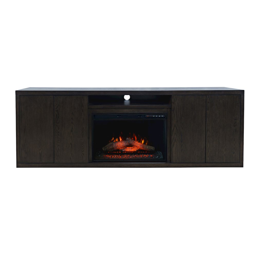Laurel Creek Modern Contemporary 78" Electric LED Fireplace with Storage. Picture 1