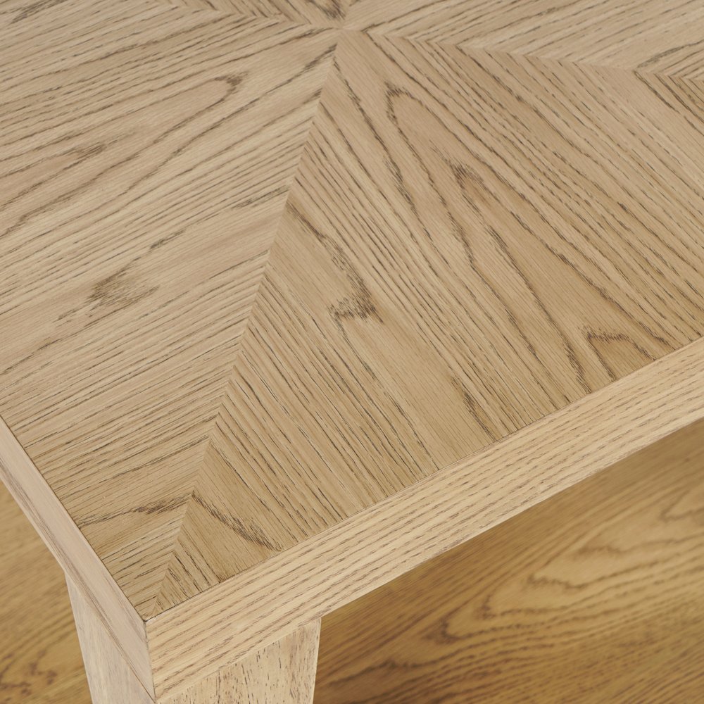 Laurel Creek Modern Contemporary 24" Square End Table with Open Shelf. Picture 3