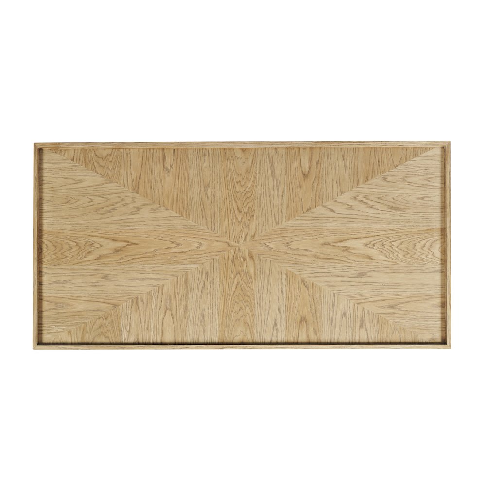 Laurel Creek Modern Contemporary 52" Block Coffee Table with Hidden Casters. Picture 6