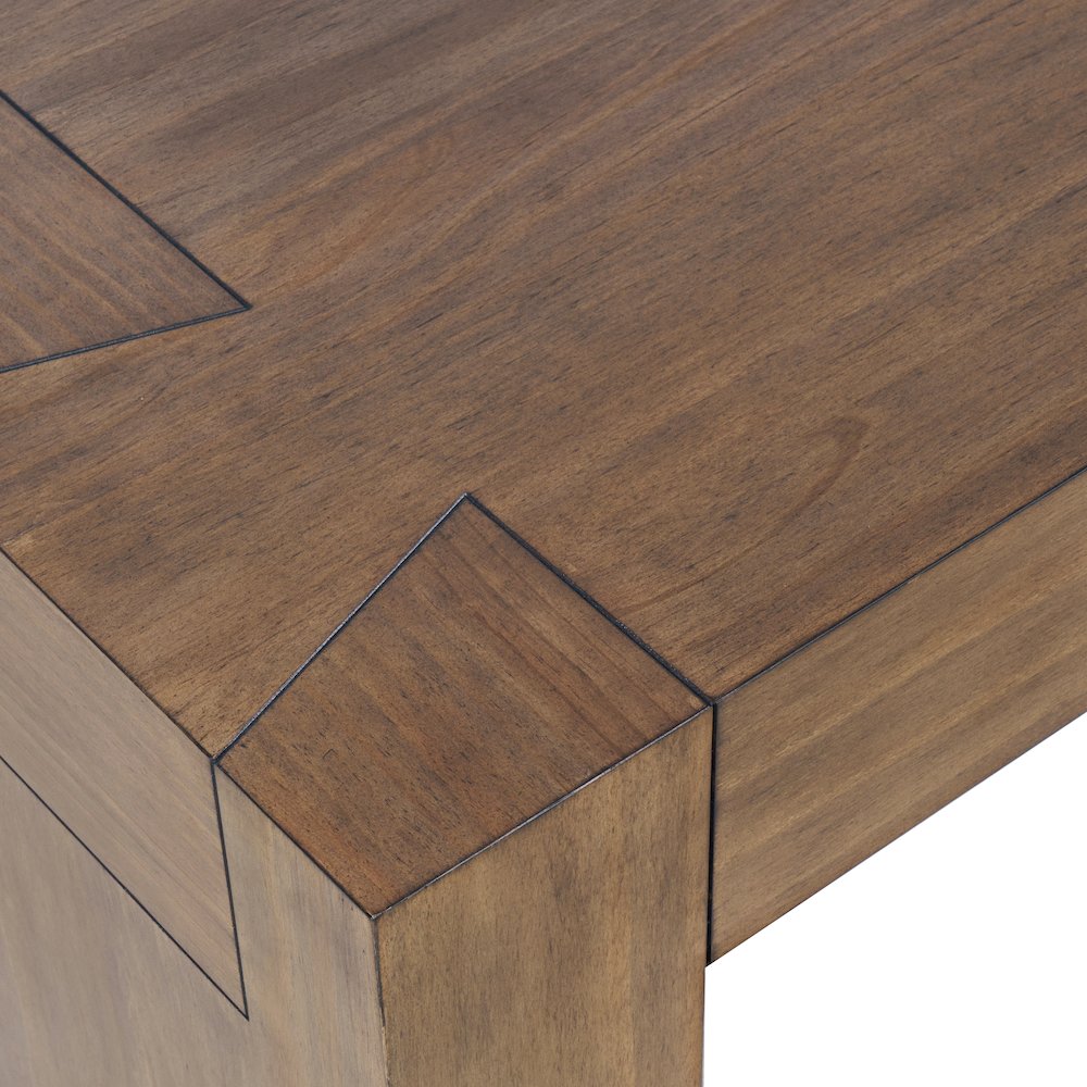 Taos Modern Rustic 52" Dovetailed Coffee Table. Picture 3