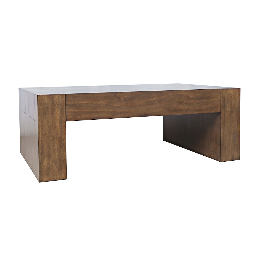 Taos Modern Rustic 52" Dovetailed Coffee Table. Picture 2
