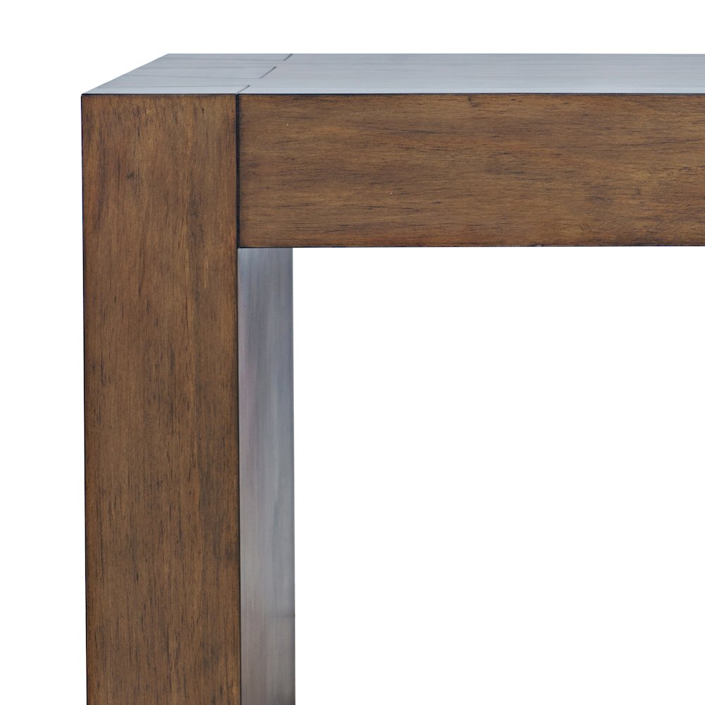 Taos Modern Rustic Square Dovetailed End Table. Picture 3