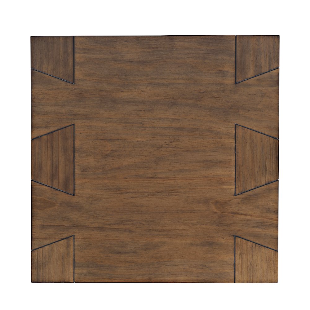 Taos Modern Rustic Square Dovetailed End Table. Picture 6