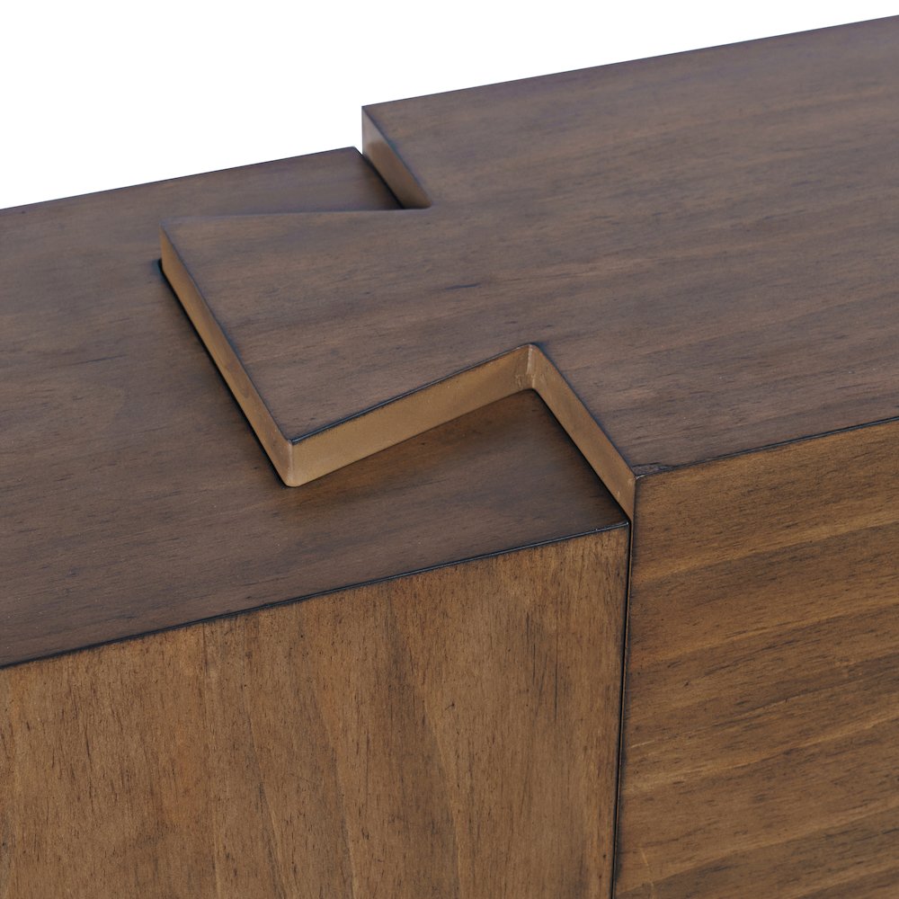 Taos Modern Rustic 79" Dovetailed Sofa Console Table. Picture 3