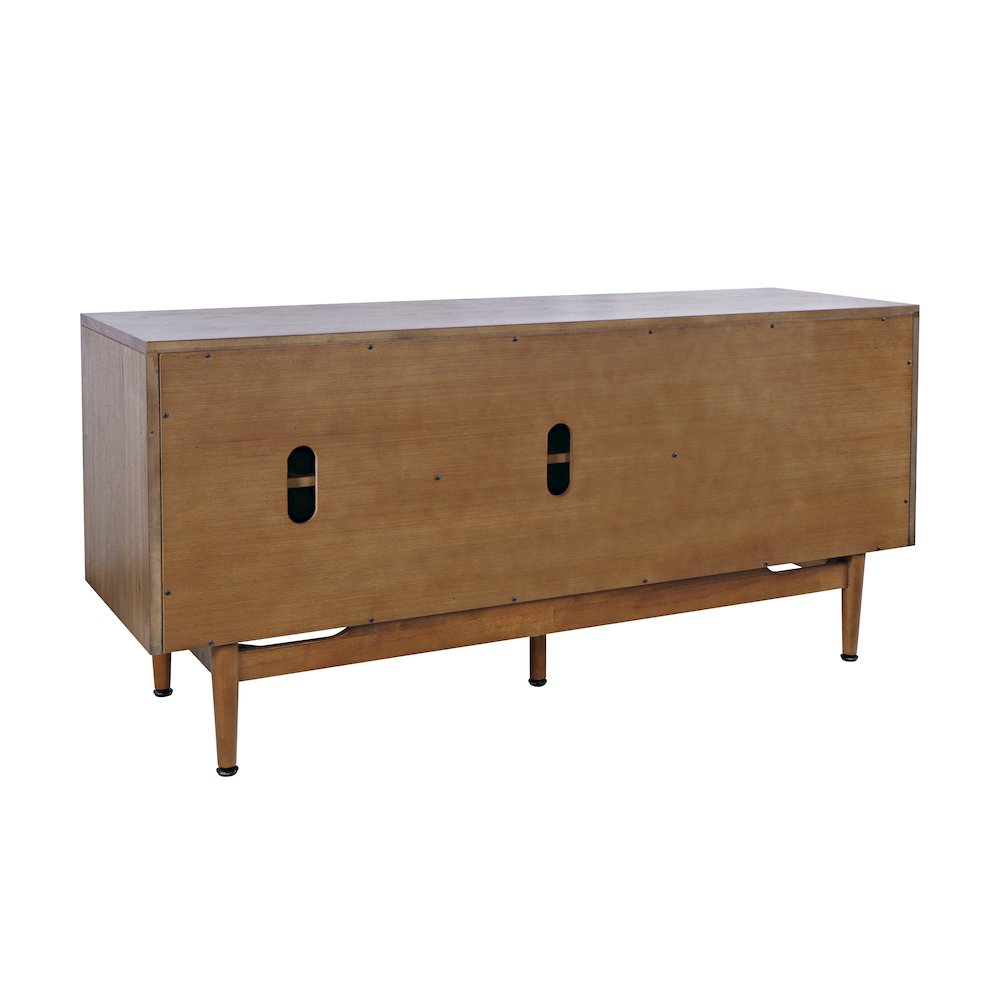 Olson 57" Mid-Century Modern Scandinavian Console TV Stand Storage Cabinet. Picture 7