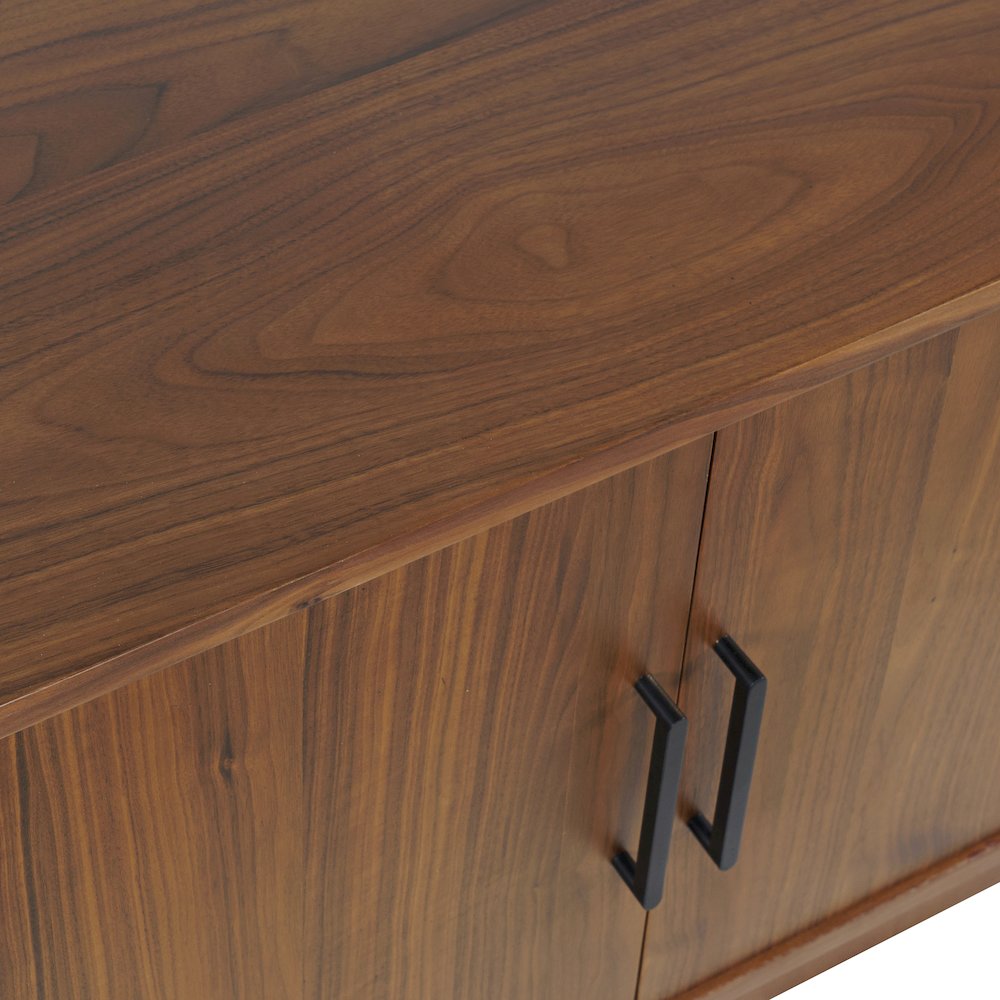 Olson 57" Mid-Century Modern Scandinavian Console TV Stand Storage Cabinet. Picture 4