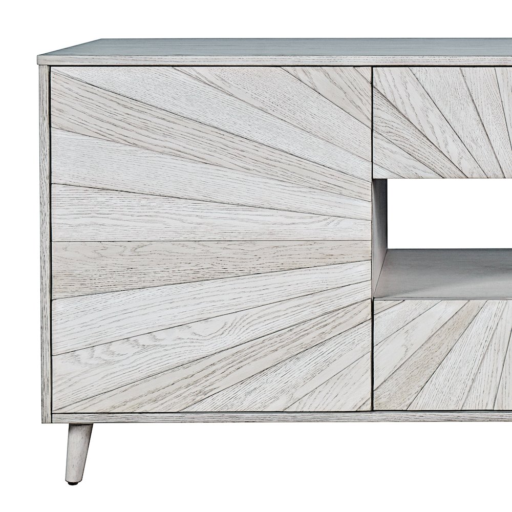 Reece 60" Mid-Century Modern Starburst TV Stand Console Storage Cabinet. Picture 3