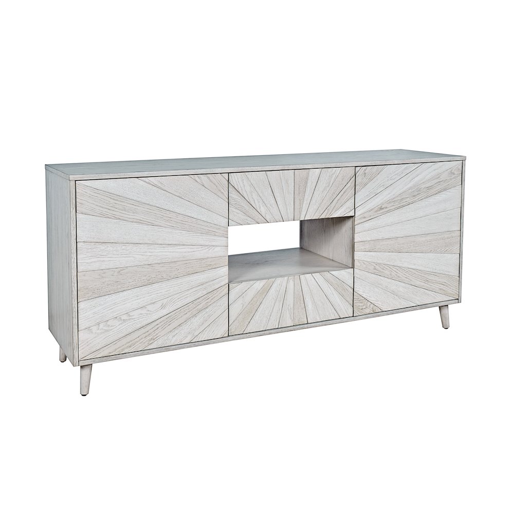 Reece 60" Mid-Century Modern Starburst TV Stand Console Storage Cabinet. Picture 2