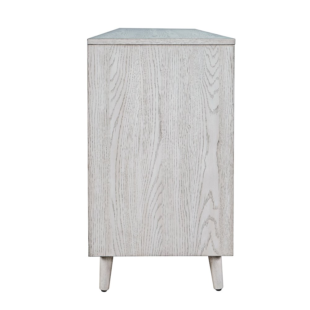 Reece 60" Mid-Century Modern Starburst TV Stand Console Storage Cabinet. Picture 5