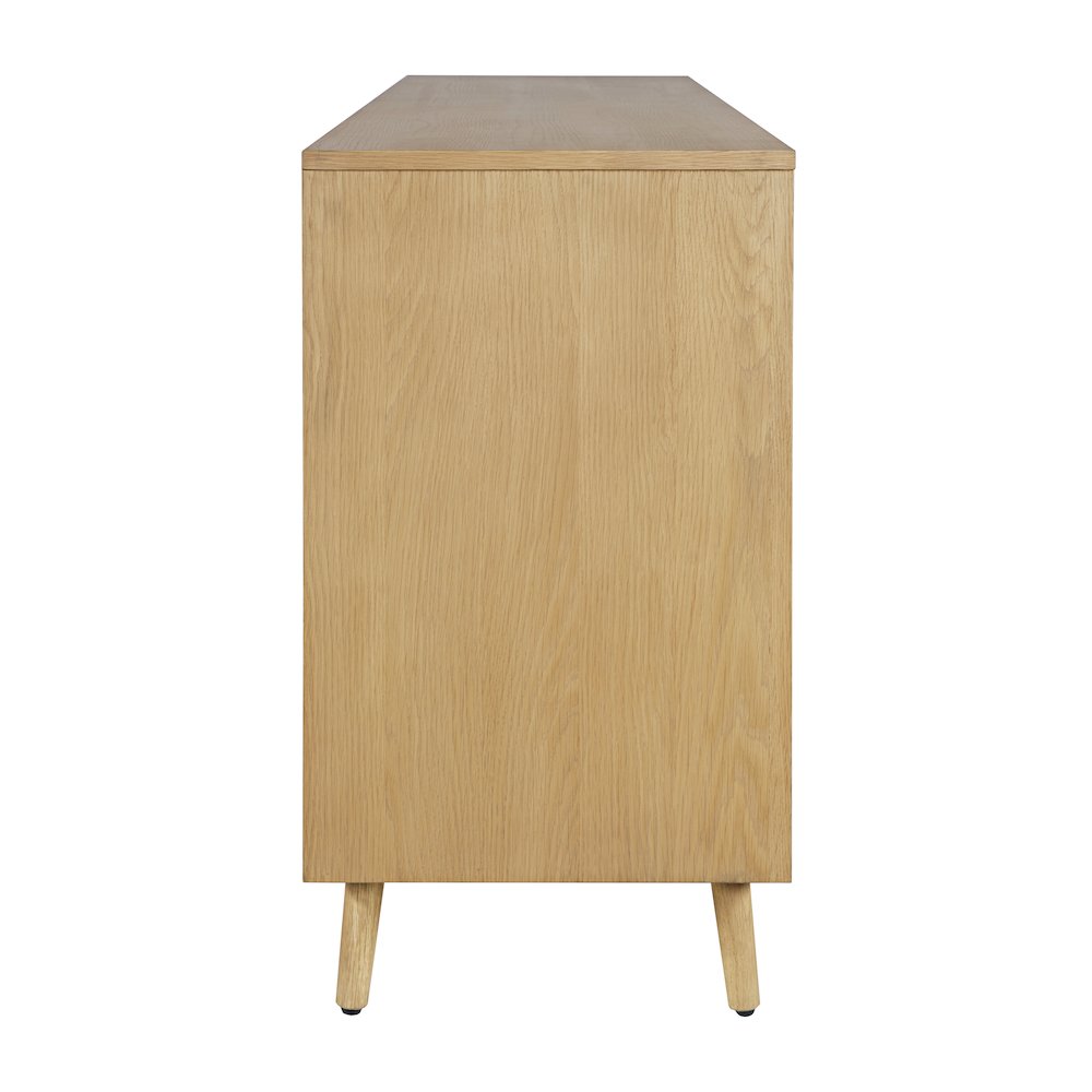 Reece 60" Mid-Century Modern Starburst TV Stand Console Storage Cabinet. Picture 5