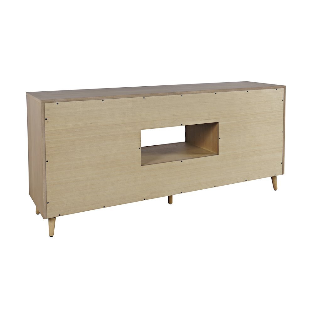 Reece 70" Mid-Century Modern Starburst TV Stand Console Storage Cabinet. Picture 7
