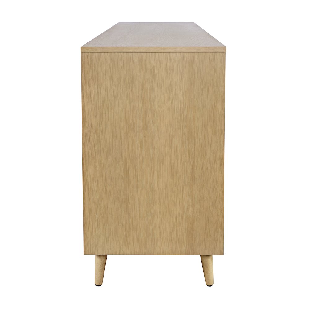 Reece 70" Mid-Century Modern Starburst TV Stand Console Storage Cabinet. Picture 5