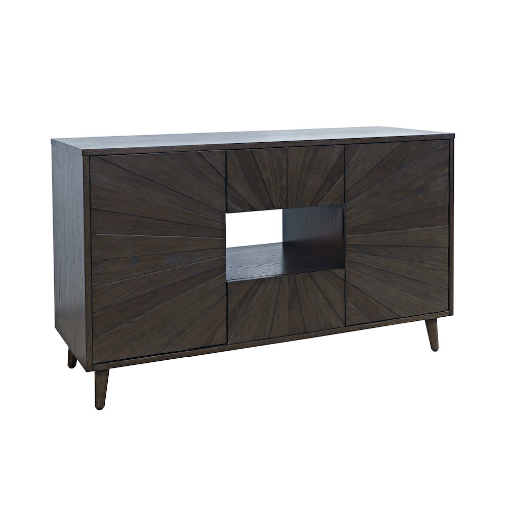 Reece 50" Mid-Century Modern Starburst TV Stand Console Storage Cabinet. Picture 2