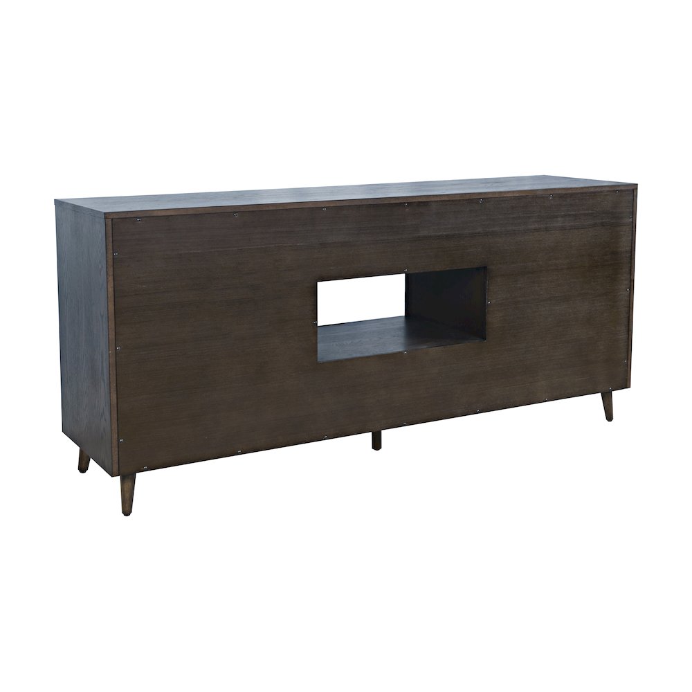 Reece 70" Mid-Century Modern Starburst TV Stand Console Storage Cabinet. Picture 7