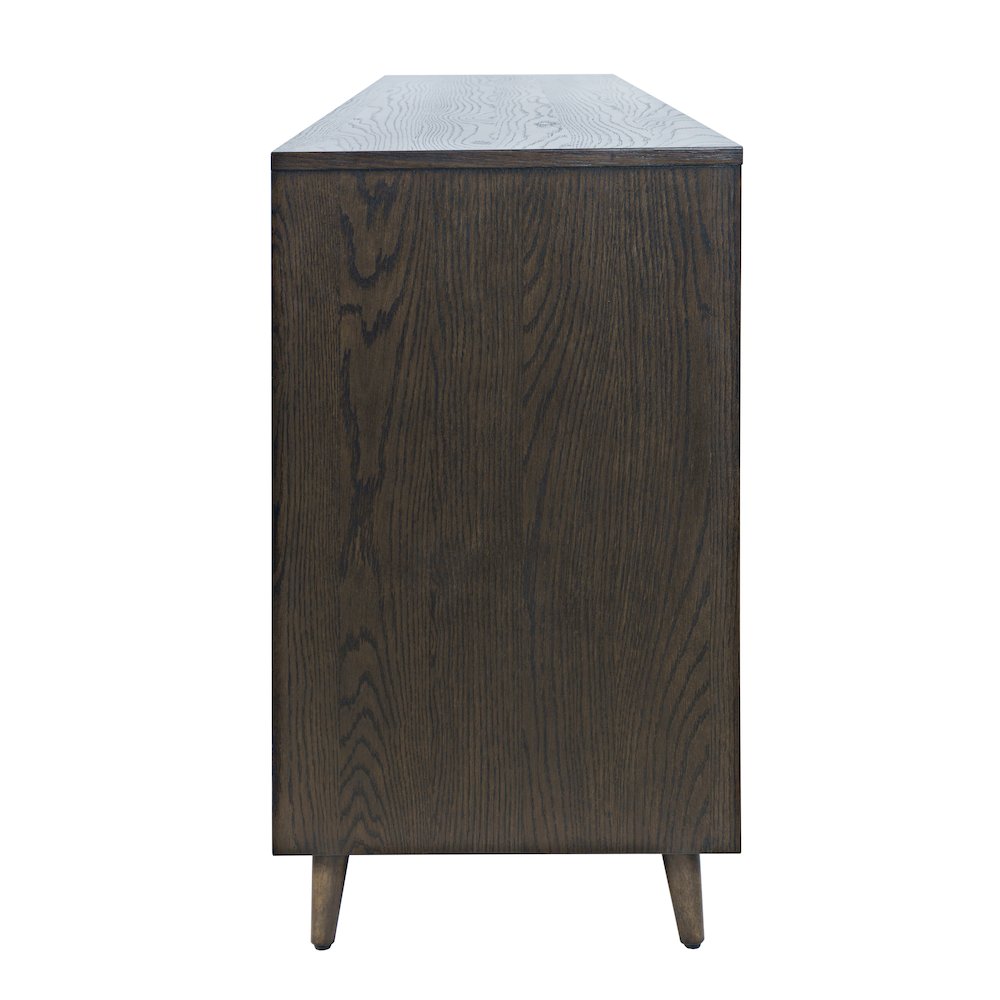Reece 70" Mid-Century Modern Starburst TV Stand Console Storage Cabinet. Picture 5