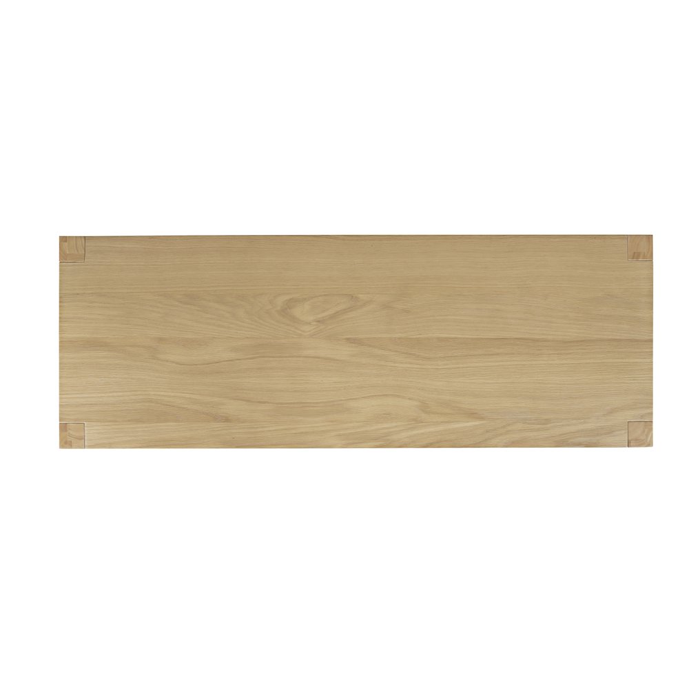 50" Contemporary Media Console with Tempered Glass Doors, Drawers and Shelves. Picture 6
