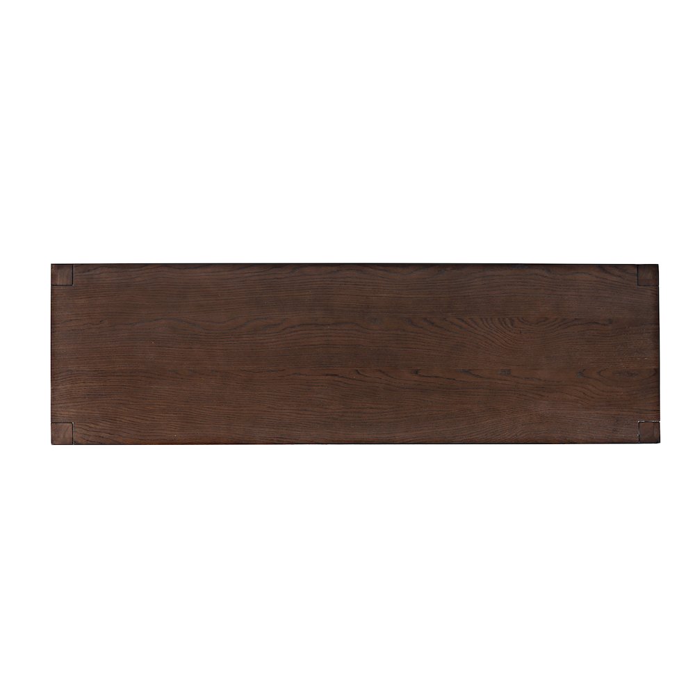 60" Contemporary Media Console with Tempered Glass Doors, Drawers and Shelves. Picture 6