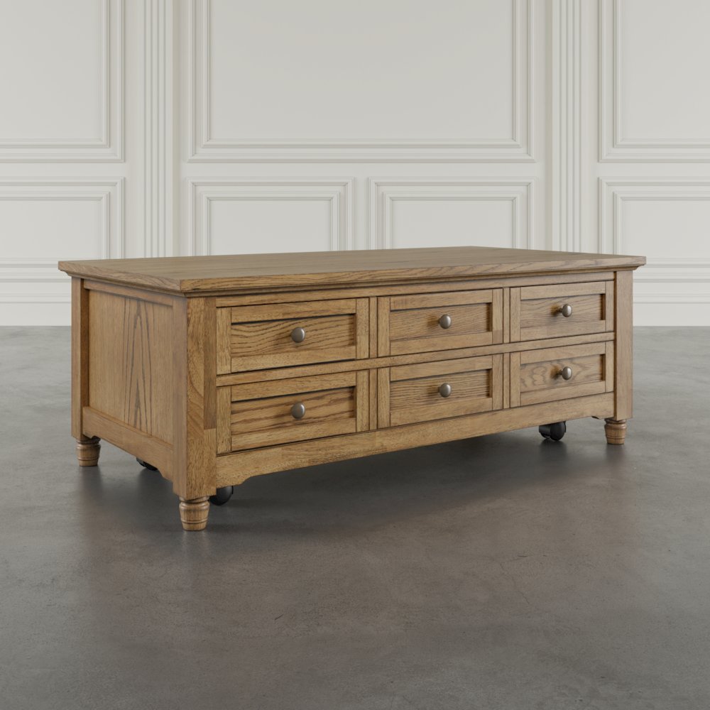 Brentwood Modern Transitional Lift-Top Coffee Table With Storage. Picture 2