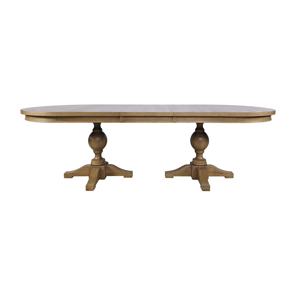 Brentwood Modern Transitional 102" Double Pedestal Dining Table. Picture 1