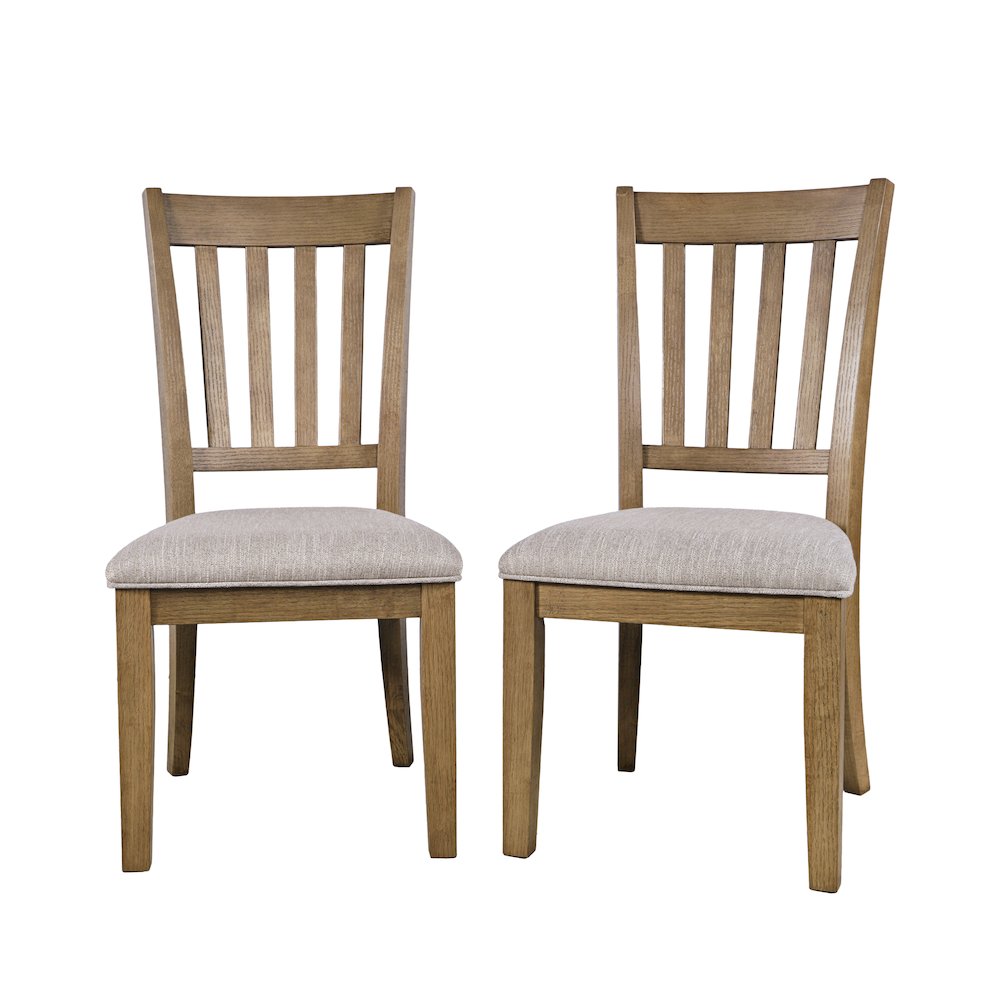 Brentwood Modern Transitional Slatback Dining Chair - Set of 2. Picture 6