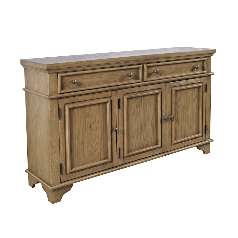 Brentwood 60" Modern Transitional Three Door Sideboard Storage Cabinet. Picture 3