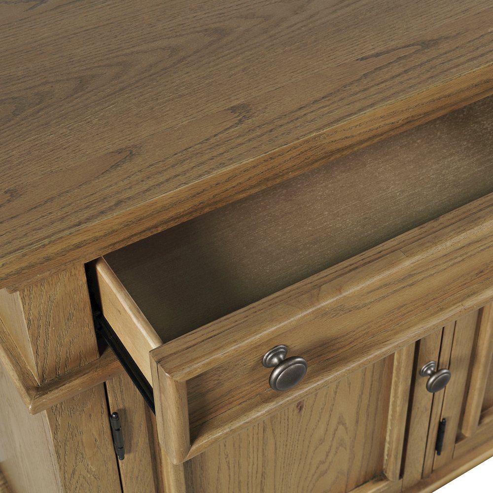Brentwood 60" Modern Transitional Three Door Sideboard Storage Cabinet. Picture 4