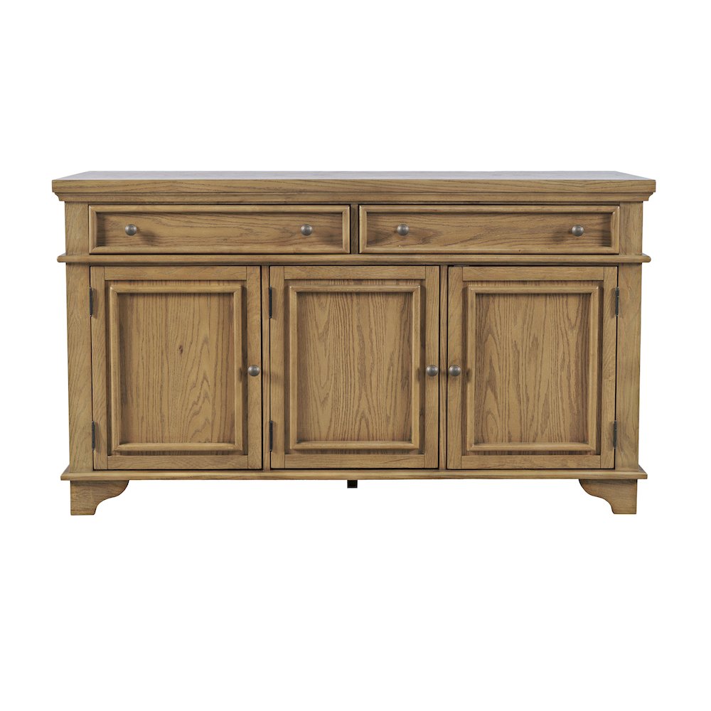 Brentwood 60" Modern Transitional Three Door Sideboard Storage Cabinet. Picture 1
