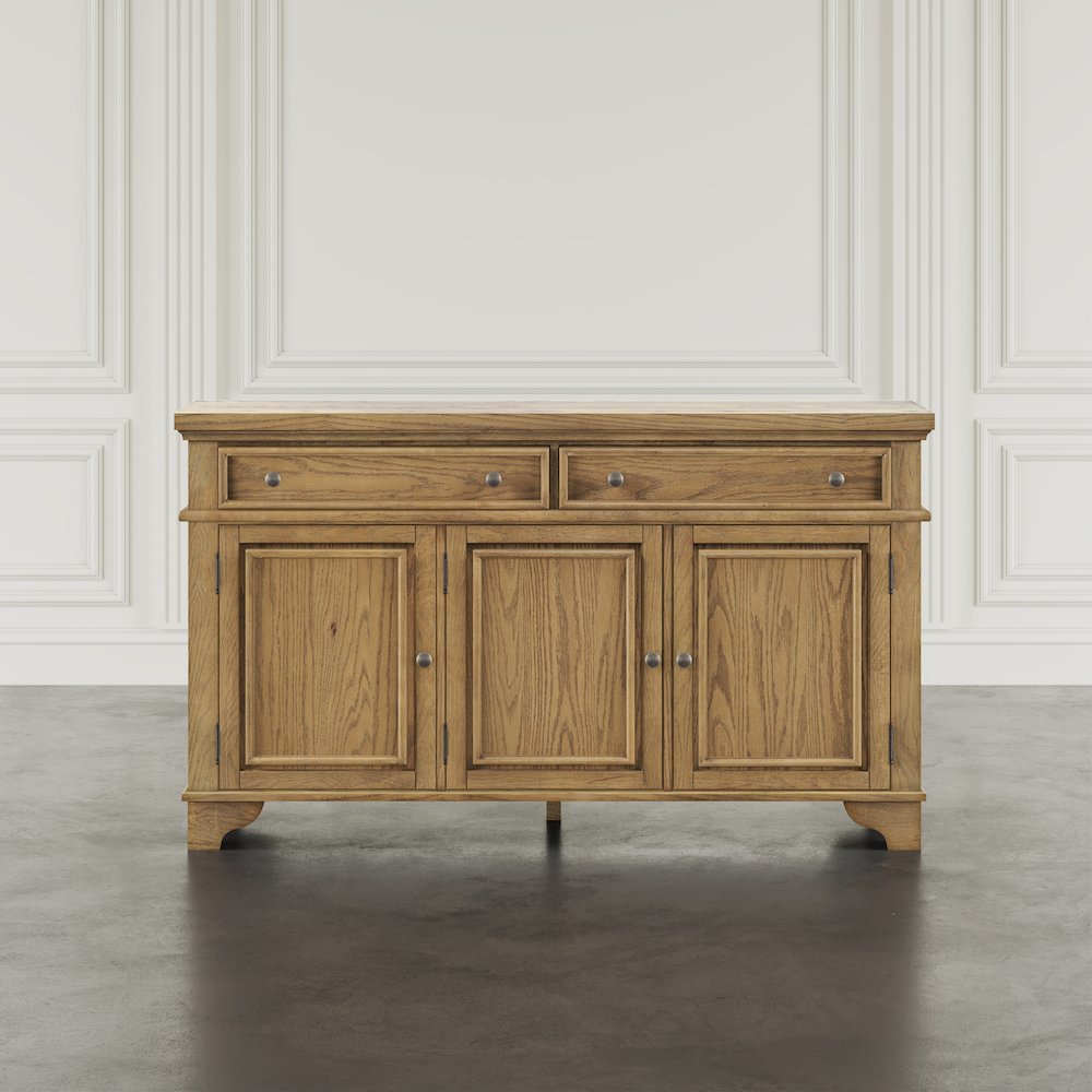Brentwood 60" Modern Transitional Three Door Sideboard Storage Cabinet. Picture 8