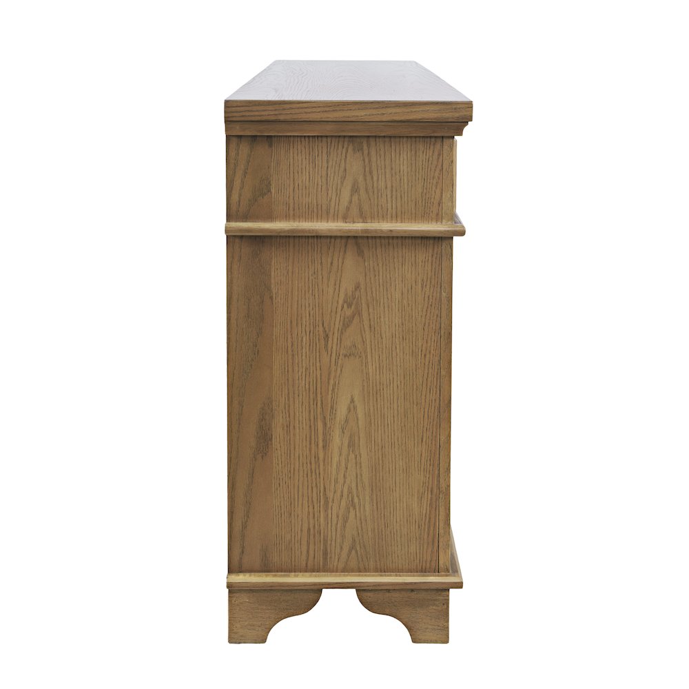 Brentwood 60" Modern Transitional Three Door Sideboard Storage Cabinet. Picture 6
